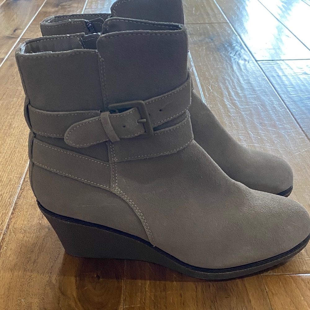 Hush Puppies Grey Ankle Booties